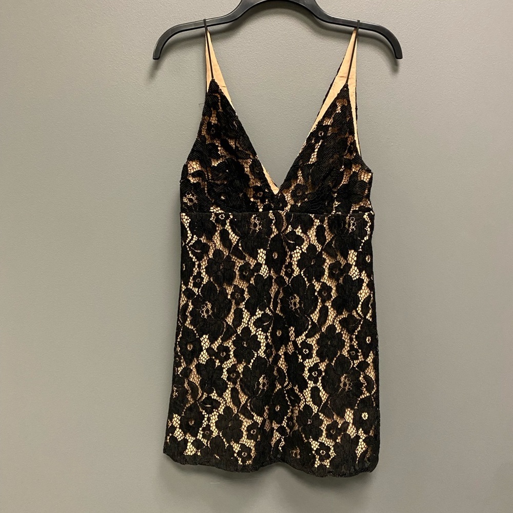 NWT Free People Dangerous Love Black Lace Mini Dress Size 2 - Picture 5 of 14